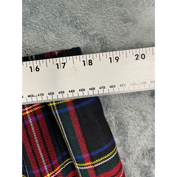 Vintage O'Neil of Dublin 100% Wool Red Tartan Plaid Kilt Skirt Size 20 Ireland - Picture 6 of 8